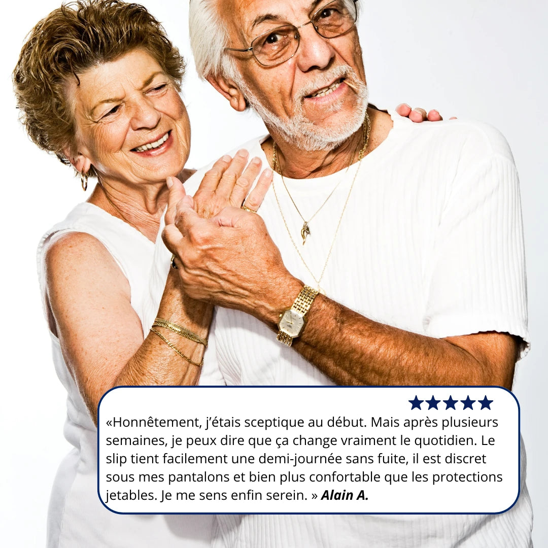 Slip ultra-absorbant pour homme certifié Oeko-Tex® : Restez au sec et en confiance jusqu’à 12 h