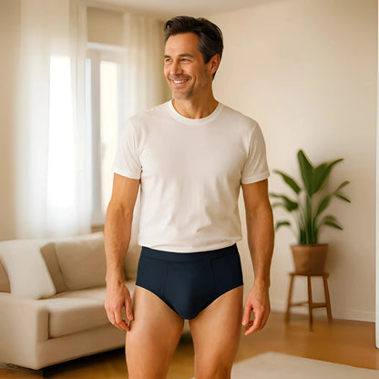 Slip ultra-absorbant pour homme certifié Oeko-Tex® : Restez au sec et en confiance jusqu’à 12 h