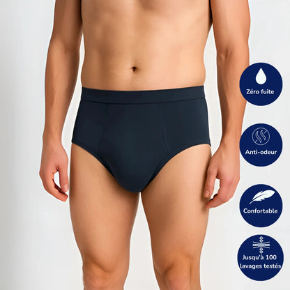 Slip ultra-absorbant pour homme certifié Oeko-Tex® : Restez au sec et en confiance jusqu’à 12 h